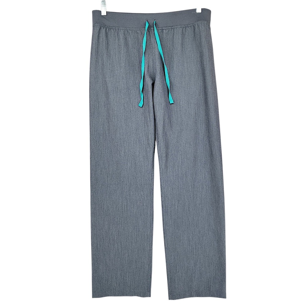 FIGS Livingston Scrub Pants M Womens Gray T21003 Straight Leg Technical Nursing